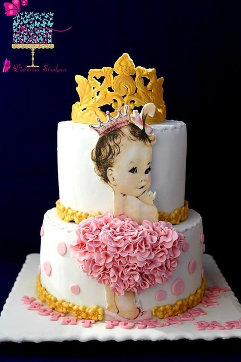 birthday cake Birthday Cakes Girls Kids, Birthday Cake Girl, Kue Fondant, Birthday Cakes For Girls, Cakes For Girls, Twin Birthday Cakes, Baby First Birthday Cake, Cake Girl