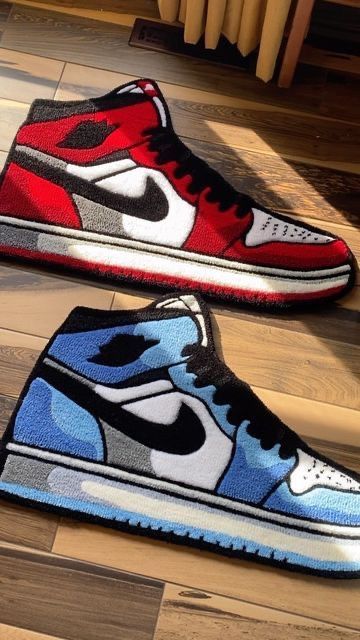 Jordan, Rug, Sneakers, Red, On Instagram, Blue, Instagram, Art, Design