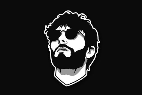 Draw minimalist gaming, social media profile picture by Theartofbren Minimalist Profile Picture, Profile Picture Avatar, Adobe Illustrator Portrait, Black Avatar, Beard Illustration, Gaming Profile Pictures, Tipografi 3d, Beard Art, Motorcycle Illustration