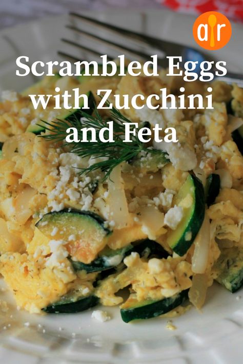 Zucchini Scrambled Eggs, Eggs Zucchini Breakfast, Zucchini And Eggs Breakfast, Breakfast With Zucchini, Egg And Zucchini Recipes, Zucchini And Eggs Recipes, Easy Breakfast For One, Eggs With Zucchini, Eggs Zucchini