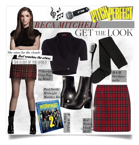 "Beca Mitchell ♥" by tvdsarahmichele ❤ liked on Polyvore featuring Motel, H&M, Paul Smith and pitchperfect2 Pitch Perfect Outfits, Mitchell Aesthetic, Beca Mitchell, Check Skirt, H&m Crop Top, Hipster Outfits, Pitch Perfect, Popular Outfits, Red Tartan