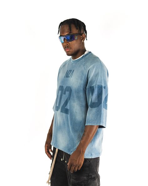 CHARCOAL BLACK & TIDAL BLUE PANELED OVERSIZED JERSEYS CAPSULE 2 - LIFE IS A MARATHON, NOT A RACE. PART 2 JULY 26TH 2024 12PM EST - Cut & Sew - Heavy-Weight Quality - Embroidery - Oversized Fitting - Acid Wash - VERY LIMITED SHARE & SPAM THE COMMENTS WITH “🔥” FOR A CHANCE FOR A FREE JERSEY Oversized Jersey, Visionary Fashion, Graphic Shirt Design, Streetwear Inspiration, Blue Panels, Aesthetic Streetwear, Men Stylish Dress, Aesthetic Fits, Charcoal Black