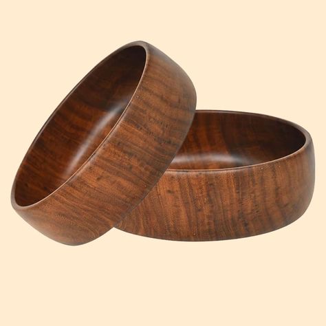 Wooden plain sheesham bowls for food Set of 2 individual sheesham wood bowls 6 x 2 inches | Enjoy your salad, pasta, rice, acai, smoothie, soup- Without Polish- Non Toxic - Woodane Handcrafted Solid Wooden Round Shape Multipurpose Serving Bowl for Breakfast Snacks Soup Serveware Salad Bowls for Home Kitchen - Pack of 2 (Brown) 6 inch Length Size - 6 inch each Don't Wash Clean with just clothes / wooden Bowls Serving Bowl For Kitchen Use Salad Salate Dinner Dinnerware Dry Fruit The deep in-... Pasta Bread, Pasta Rice, Acai Smoothie, Glazed Bowl, Salad Pasta, Wooden Pattern, Dry Fruit, Breakfast Snacks, Sheesham Wood