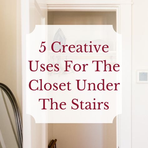 Five Creative Uses For The Closet Under The Stairs - Decorator's Voice What To Do With Closet Under Stairs, Under The Stairs Closet Organization Ideas, Under Stairs Closet Cat Room, Coat Closet Under Stairs Ideas, Walk In Closet Under Stairs, Under Steps Closet Ideas, Small Closet Under Stairs Ideas, Stair Closet Organization, Under Stairs Closet Makeover