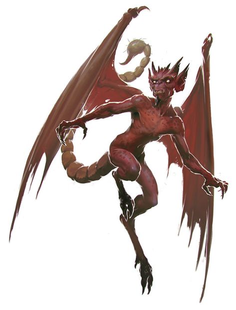 Imps may be the weakest of the devils that reside in The Nine Hells, but they shouldnt be underestimated. Fantasy Demon, Fantasy Ideas, D D Monsters, Heroic Fantasy, Ange Demon, Dnd Monsters, Fantasy Monster, Creature Concept, Monster Art