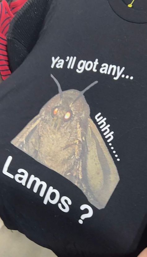 Moth Lamp, Silly Shirts, Goofy Shirt, Left For Dead, Silly Clothes, Tee Shirt Outfit, Silly Shirt, Funky Shirts, Shirt Outfits