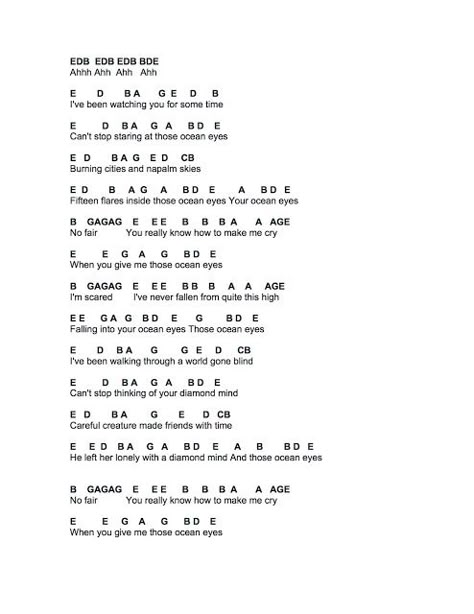 Flute Sheet Music: Ocean Eyes Piano Letter Notes Songs Billie Eilish, Billie Eilish Flute Sheet Music, Kalimba Billie Eilish, Billie Eilish Piano Music With Letters, Easy Flute Sheet Music With Letters, Flute Sheet Music With Letters, Flute Sheet Music Easy, Kalimba Cords, Simple Piano Songs With Letters