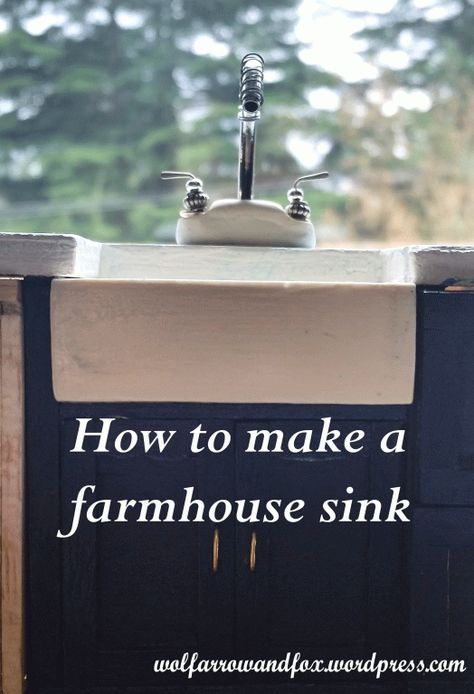 Learn how to make this farmhouse sink made from polymer clay. Click through for the FREE tutorial. Mid Century Console, Sink And Faucet, Macrame Chairs, Bathroom Faucets Waterfall, Glass Vessel Sinks, Single Handle Bathroom Faucet, Steam Showers Bathroom, Circular Mirror, Delta Faucets