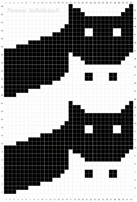 Crochet Cat Grid Patterns, Pixel Crochet Tapestry, Cat Crochet Alpha Pattern, Crochet Pixle Grids, Crochet Cat Scarf Pattern Free, Cat Crochet Ideas, Grid Patterns Crochet, Pixel Art For Crochet, Cat Pixel Art Grid