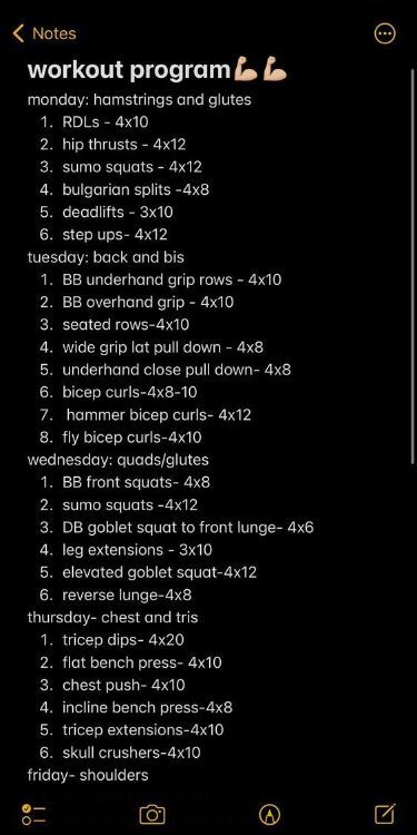 Gym Workouts Women Gains, Workout Gym Schedule, Women Workout Plan Gym, Women Workout Plan, Weightlifting Workouts, Weekly Gym Workouts, Wods Crossfit, Summer Body Workout Plan, Workout Gym Routine