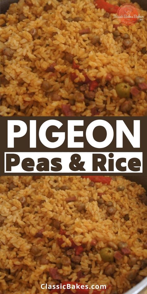 Pigeon Peas are very famous in the Caribbean. This dish include fresh local herbs and seasonings, the earthy nutty flavor of the peas, and the Rice that absorbs it all. With such a rich layering of flavors in one dish. Stew Peas And Rice Jamaican, Pigeon Pea Recipes, Pigeon Peas And Rice Jamaican, Dominican Rice And Pigeon Peas, Pigeon Peas And Rice Caribbean, Peas And Rice Caribbean, Peas And Rice Jamaican, Bahamian Peas And Rice Recipe, Rice And Pigeon Peas Recipe