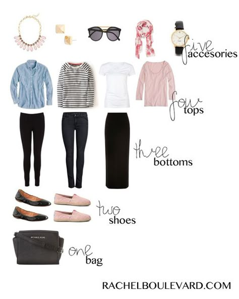 Packing Light: 5,4,3,2,1 & a GIVEAWAY. Minimalisticky Chic, Travel Packing Outfits, Packing Wardrobe, Capsule Wardrobe Work, Parisienne Chic, Travel Capsule Wardrobe, Travel Capsule, Pack Light, Fashion Capsule