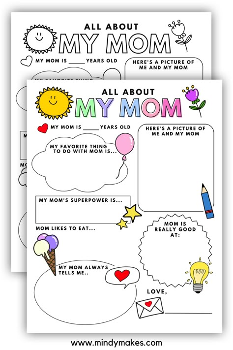 Mother's Day Gifts From Kids, Preschool Mothers Day, Crafts Mothers Day, All About My Mom, Mothers Day Crafts Preschool, Origami Paper Flowers, Mother's Day Theme, Easy Mother's Day Crafts, Diy Mother's Day Crafts