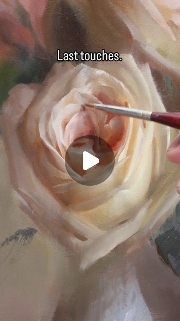 Oil Painting Videos, Journal Techniques, Rose Oil Painting, Paint Flowers, Art Journal Techniques, Floral Oil, Acrylic Painting Techniques, Oil Painters, Oil Painting Flowers