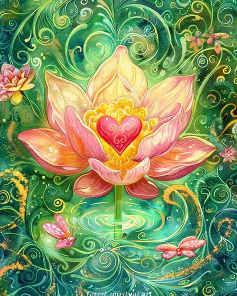 Heart Of Forgiveness💗｜original spiritual artwork 🧚🏻original AI art combine with spirituality 👉commercial use unavailable #healingart #spiritualart #spiritualawakenings #spiritualhealing #arthealing #aiartist Hearts Artwork, Heart Artwork, Yoga Studio Design, Rose Flower Pictures, Spiritual Artwork, Spiritual Art, Flower Pictures, Yoga Inspiration, Amazing Flowers