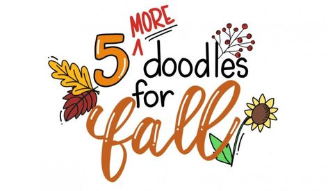 5 More Doodles for Fall - Amy Latta Creations Mail Doodle, Different Ways To Write, Fall Doodles, Different Shades Of Red, Fun Pumpkins, Fall Images, Easy To Draw, Decorated Envelopes, You Doodle