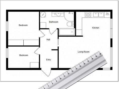 Floor Plan Software - RoomSketcher Free Floor Plans, Floor Plan Creator, Simple Room, Design App, Computer Programming, Drawing Tools, Birds Eye, Building Design, Floor Plan