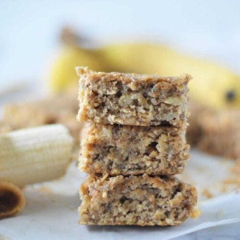 Celery Smoothie Recipes, Banana Bars Recipe, Almond Butter And Banana, Stovetop Rice Pudding, Stovetop Rice, Almond Butter Oatmeal, Banana Oatmeal Bars, Homemade Granola Bar Recipe, Oatmeal Protein