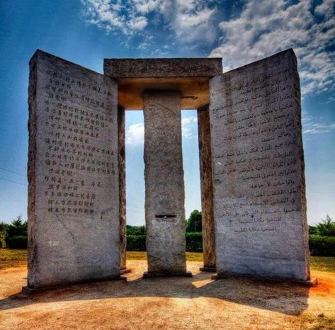 Georgia Guidestones Kardashev Scale, Explore Georgia, Georgia Us, Types Of Granite, Georgia Country, Standing Stones, Bts Theory, Greatest Mysteries, Georgia On My Mind