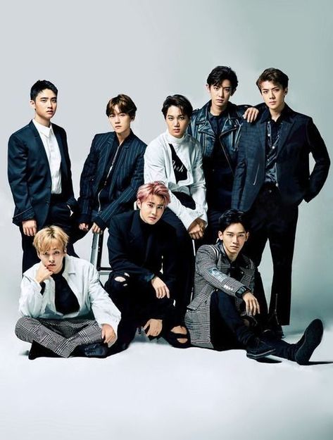 Exo Group Photo, Exo Ot9, Exo Group, Exo Official, Exo Album, Exo Lockscreen, Exo Ot12, Exo Korean, Baekhyun Chanyeol