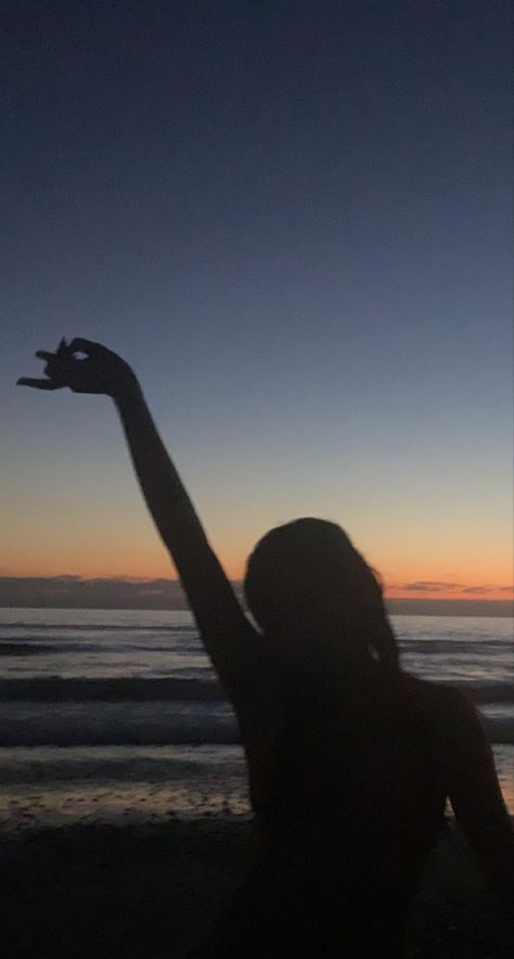 beach sunset silhouette Sunset Beach Silhouette, Beach Silhouette, Sunset Silhouette, Summer Pics, Summer 24, Beach Sunset, Collage, Music, Pins