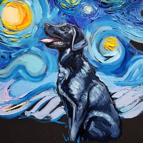 Black Lab Illustration, Black Lab Drawing Easy, Crazy Painting Ideas, Black Lab Drawing, Black Lab Painting, Black Lab Art, Aja Trier, Dogs Drawing, Miss My Dog