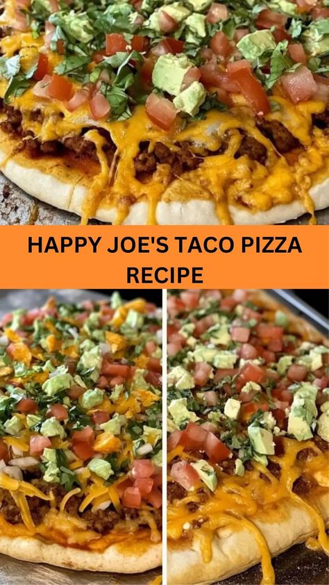 Happy Joe’s Taco Pizza Recipe – Bite Blaze Happy Joes Taco Pizza Recipe, Best Taco Pizza Recipe, Taco Pizza With Tortillas, Queso Pizza, Taco Pizza With Pizza Crust, Taco Pizza Recipe, Boboli Pizza Crust, Chili Con Queso Recipe, Homemade Taco Pizza