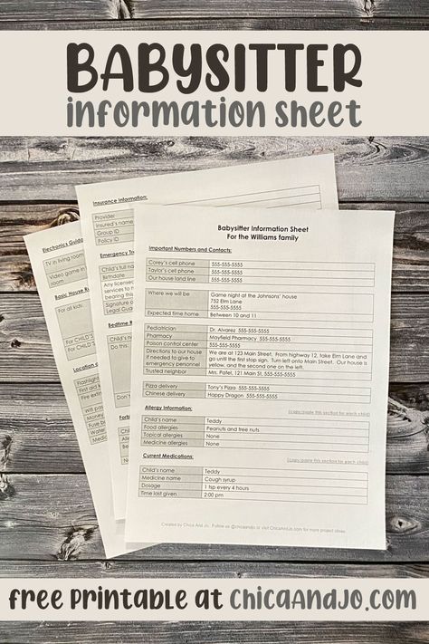 babysitter information sheet Babysitter Notes Printable Free, Babysitting Information Sheet, Babysitter Information Sheet Free, Babysitting Binder For Babysitter, Babysitter Binder, Babysitter Info Sheet, Babysitter Information Sheet, How Much Should You Charge For Babysitting, Babysitter Printable