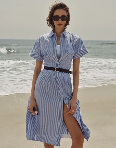 The Most-Wanted List | J.Crew J Crew Looks, Cotton Poplin Dress, Flattering Swimsuits, Coastal Grandmother, Sailor Fashion, Cropped Cardigan Sweater, Striped Shirt Dress, Sequin Sweater, Chambray Dress