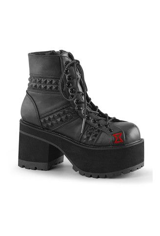 RANGER-108 The Black Widow Boots Demonia Ranger, Ranger Boot, Combat Boots Style, Goth Boots, Gothic Boots, Demonia Shoes, Women's Slip Ons, Short Black Boots, Gothic Shoes