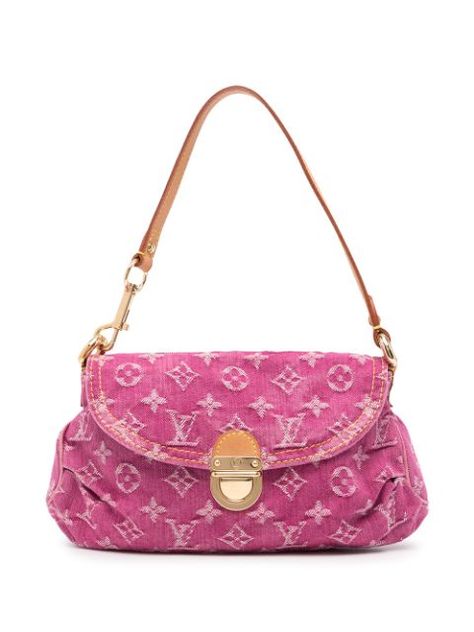 Louis Vuitton Pink Bag, Lv Monogram Bag, Jeffrey Star, Hot Pink Denim, Louis Vuitton Pink, Monogram Pattern, Lv Monogram, Monogram Bag, Pretty Bags