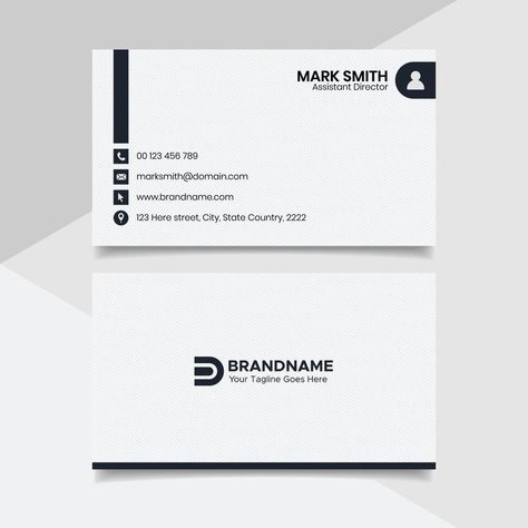 Black and White Business Card Design, Law Firm Legal Style Visiting Card Template White Business Card Design, Fun Business Card Design, Business Card Design Black, Business Card Design Minimal, Visiting Card Templates, Restaurant Business Cards, Free Business Card Design, Name Card Design, White Business Card