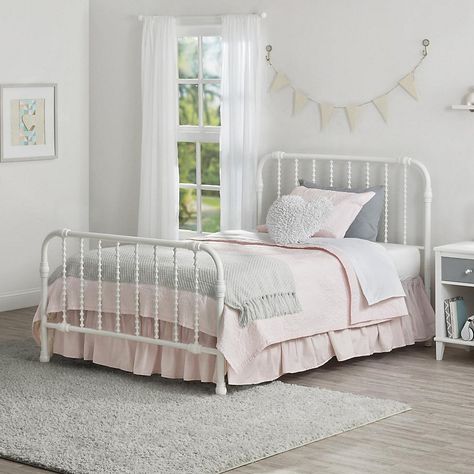 Girls Little Seeds Monarch Hill Wren Full-Size Metal Bed | Kohls White Metal Bed Frame, White Metal Bed, Bed Metal, Casa Vintage, Bed With Drawers, Teen Bedding, Metal Bed, Girl Beds