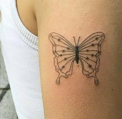 Funky Butterfly Tattoo, Patch Work Filler Tattoos, Smiley Face Tattoo, Aesthetic Tattoo Ideas, Unique Tattoo Ideas, 20 Aesthetic, Birthday Tattoo, Funky Tattoos, Unalome Tattoo