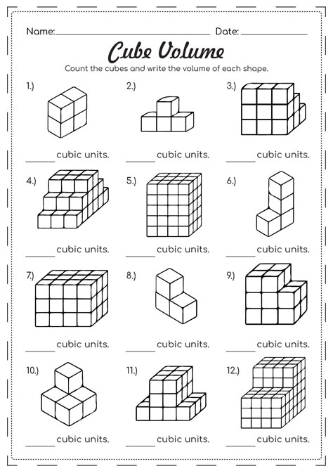 Volume Math Activities, Worksheets Grade 2, Teaching Volume, 4th Grade Reading Worksheets, Grade 5 Math Worksheets, Volume Worksheets, Volume Math, Measuring Volume, Grade 6 Math