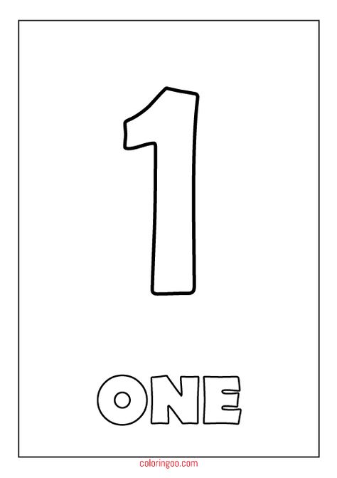 Number 1 Colouring Worksheet, Number One Coloring Page, Number 1 Worksheets For Toddlers, Number One Worksheet Preschool, Number 1 Crafts Preschool, Number 1 Worksheets For Preschool, Number 1 Coloring Page, Number 1 Printable, Number Coloring Pages Free Printable