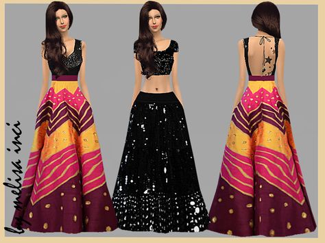 The Sims Resource: Lehenga Set by melisa inci • Sims 4 Downloads Sims 4 Party Dress, Long Ball Dresses, Sims 4 Wedding Dress, Summer Prom Dress, Sims 4 Body Mods, Sims 4 Dresses, Sims 4 Downloads, Sims 4 Update, Sims 4 Collections