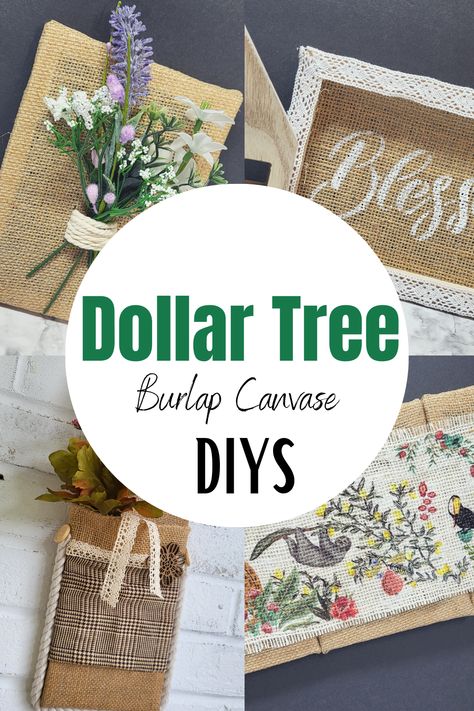 In this video I am sharing several dollar tree canvas craft ideas for you to diy with! I have been lucky enough to find dollar tree burlap canvas pieces and knew I had to come up with some crafts for diy ideas! I hope these all inspire you to make something great! Dollar Tree Cork Board, Burlap Canvas Ideas Diy, Stretched Burlap Canvas Ideas, Dollar Tree Canvas Crafts, Crafts With Canvas Boards, Dollar Tree Canvas Ideas, Dollar Tree Canvas Diy Ideas, Burlap Canvas Ideas, Busted Canvas Crafts Diy