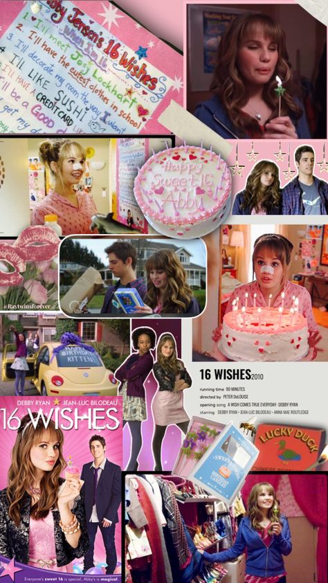 Movies 2000s, 16 Wishes, Sweet 16 Candles, Skylanders Birthday, Sweet Sixteen Birthday Party Ideas, 17th Birthday Ideas, Movie Collage, 16 Candles, Aesthetic Shuffles