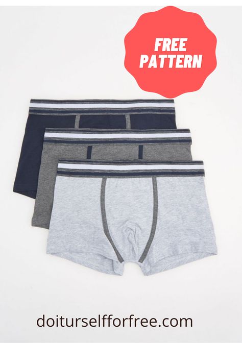 Free Mens Boxer Shorts Sewing Pattern, Free Sewing Patterns For Men, Mens Boxer Briefs Pattern Free, Men Boxers Pattern Free Sewing, Men’s Sewing Patterns, Men Sewing Patterns, Mens Boxer Shorts Pattern, Mens Boxers Pattern, Boxer Brief Pattern