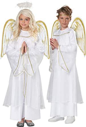 Kids Angel Costume, Girls Angel Costume, Angelic Outfits, Angel Costumes, Holiday Angel, Angel Kids, California Costumes, Halo Headband, Angel Costume