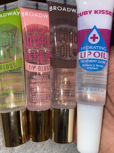 Lip Gloss Beauty Supply Store, Broadway Lip Gloss Collection, Broadway Lip Gloss, Best Clear Lip Gloss, Lipgloss Collection, Lips Essentials, Lip Combos, Lip Gloss Cosmetics, Lip Balm Collection