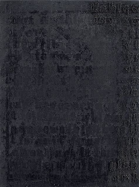 Glenn Ligon, Self-Portrait, 2002 | Whitney Museum of American Art Glenn Ligon, The Velvet Underground, Whitney Museum, Text Art, Sea Birds, Black Artists, Conceptual Art, Postmodernism, Black Paint