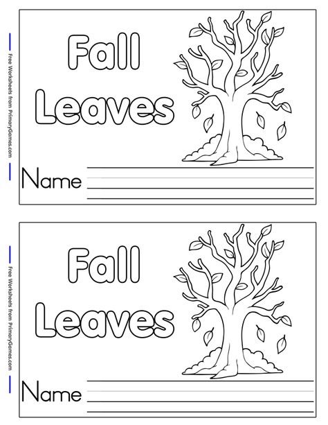 Free printable Fall mini books and emergent readers for use in your classroom or home from PrimaryGames. Just print, cut and staple to make your very own book! Emergent Readers Free, Fall Worksheets, Fall Preschool Activities, Fall Lessons, Leaf Book, Preschool Fall, Tree Study, Fall Kindergarten, Fall Preschool