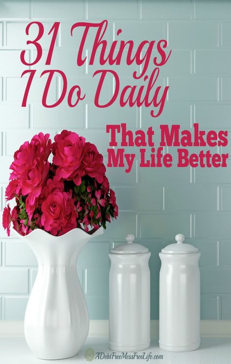 For those days when I wake up overwhelmed with my to-do-list. When I’m tired from a restless night sleep and all I want to do is go pull the covers over your head. And just because life can be downright frustrating. I’ve found the solutions for when I need to get back on track and have a happy and productive day. Click through for my list of 31 ideas to make your life better. Meaningful Things, I Wake Up, When You Sleep, Productive Day, Night Sleep, Free Life, Life Improvement, Life Well Lived, Debt Free