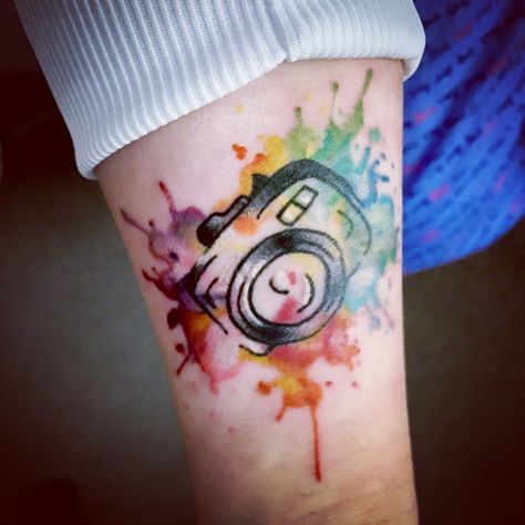 New Tattoo #tattoo #splatter #watercolourtattoo #watercolortattoo #photography #photographer #colourful #splash Colour Splash Tattoo, Splash Tattoo, Splatter Tattoo, Mahadev Tattoo, Rainbow Slime, Rainbow Tattoos, Tattoo Back, Colour Splash, Elbow Tattoos