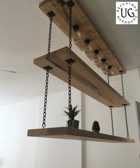 Chain Shelves, Green Wall Garden, Best Barber Shop, Foldable Furniture, Shelf Hanging, Backyard Storage, Reclaimed Wood Shelves, Showroom Interior Design, Diy Wall Shelves