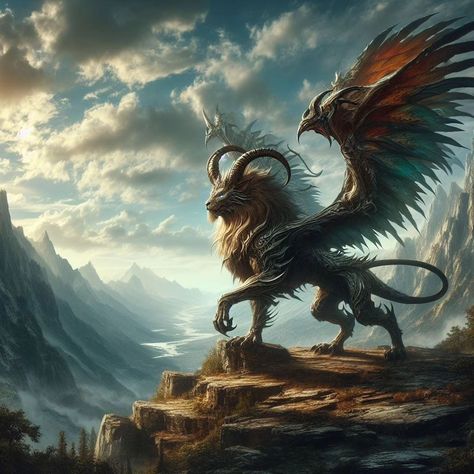 Lion king + dragon wings + bull horns + eagle wings #lionart #kinglion #lionking #animalart #wallpaper #pp Serenity Character, King Dragon, Lion Dragon, Winged Lion, Eagle Wings, Creatures Art, Bull Horns, Dragon King, Classy Tattoos