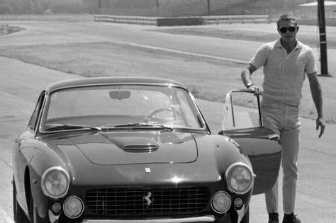 Steve McQueen Steve Mcqueen Cars, Actor Steve Mcqueen, Steve Mcqueen Style, Klasik Hollywood, 24x36 Poster, 16x20 Poster, Steve Mc, Ferrari 250, Classic Television