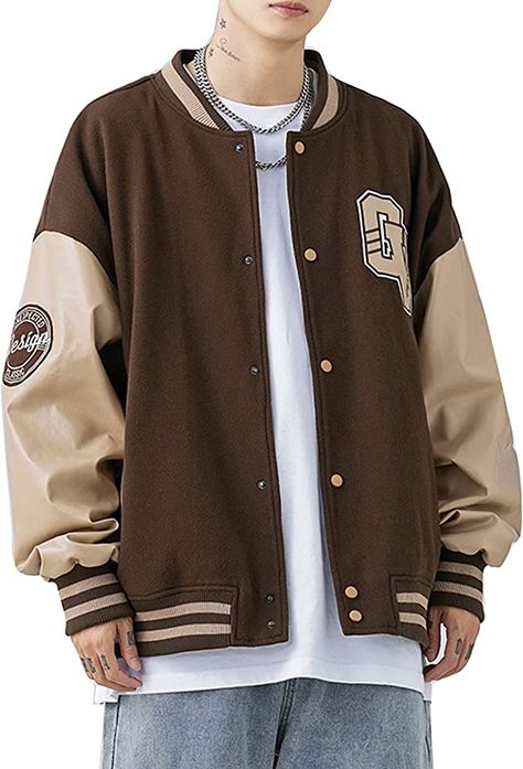 good quality varisity jacket for men casual clothing Sports Jacket Outfit Men, Varsity Jacket Outfit Mens, Sports Jacket Outfit, Letterman Jacket Outfit, Baseball Jacket Outfit, Varsity Jacket Outfit, Vintage Varsity Jacket, Varsity Jacket Men, Hooded Jacket Men